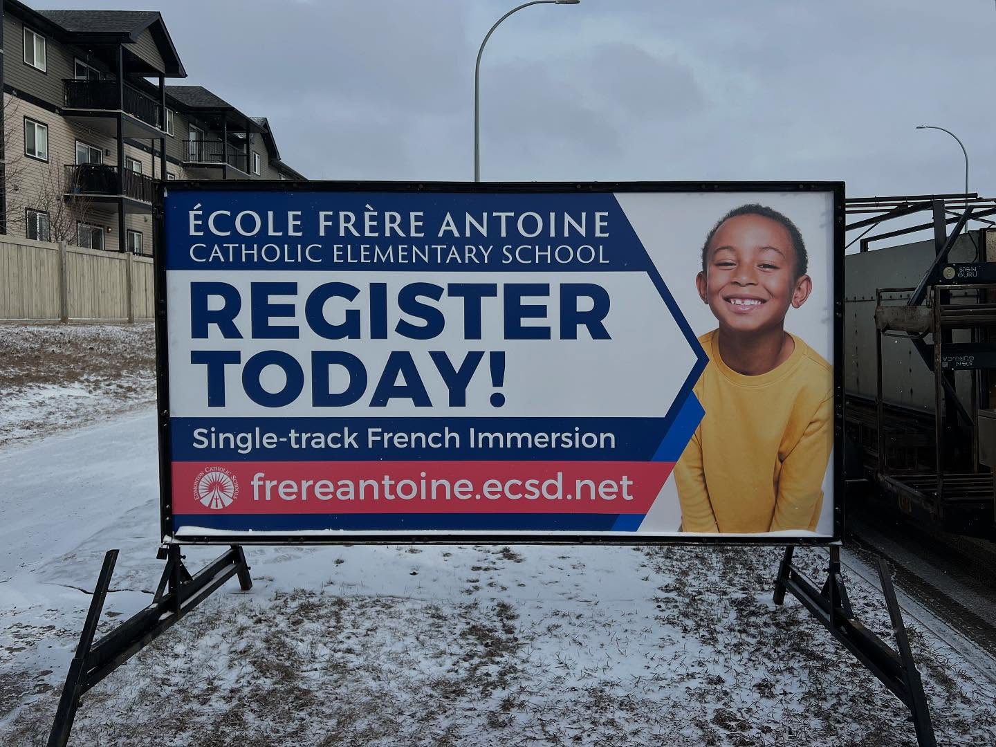 Lethbridge School Sign